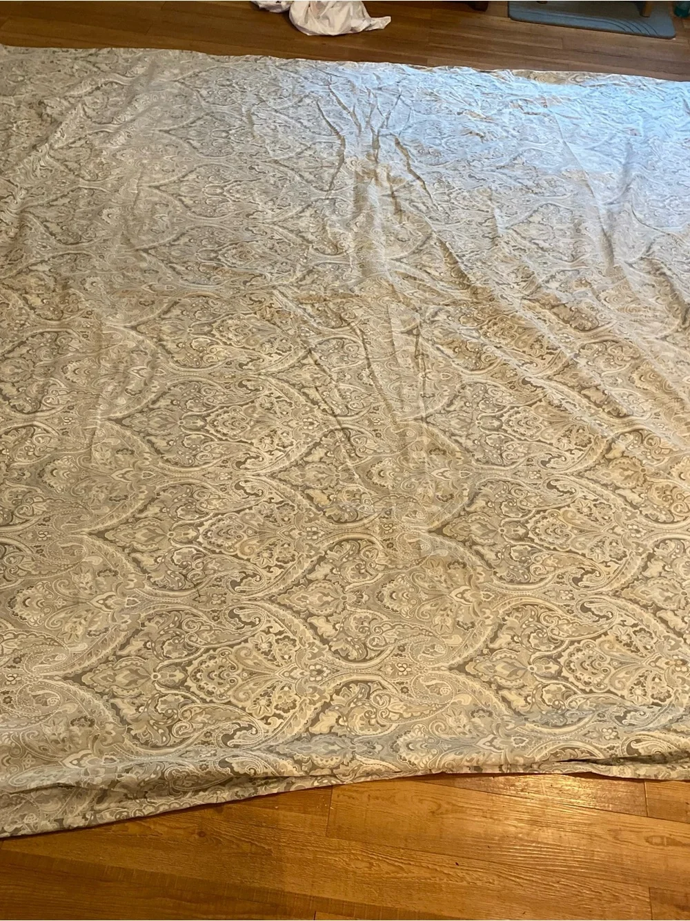Pottery Barn MacKenna Paisley Duvet Cover Organic Cotton size king